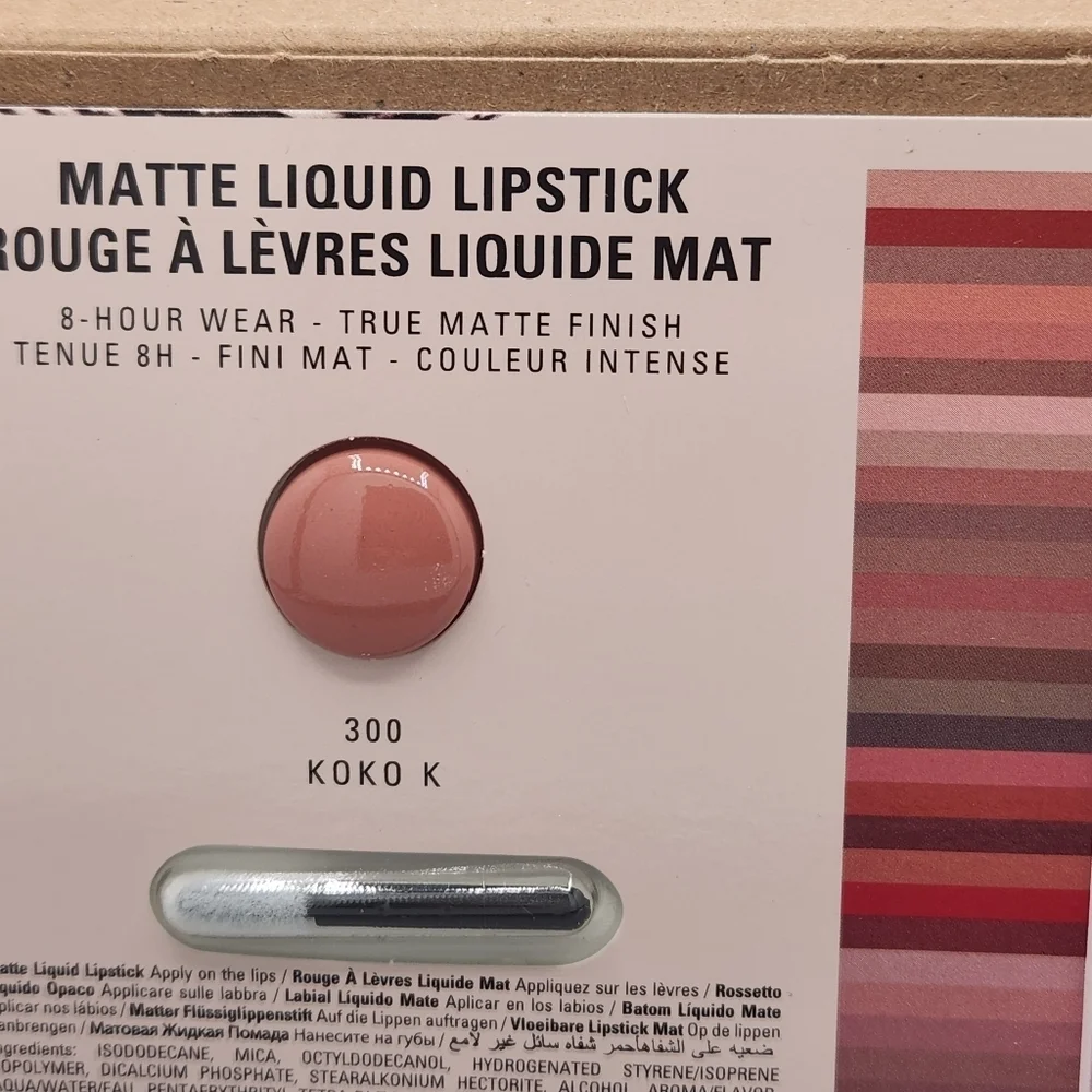 Kylie Jenner Cosmetics Koko K Matte Liquid Lipstick Sample Card | Box of 25 unit